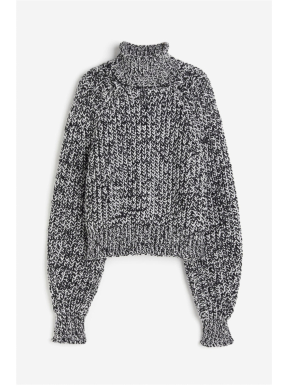 H&M Chunky Cable Knit Sweater Turtleneck, Sz M